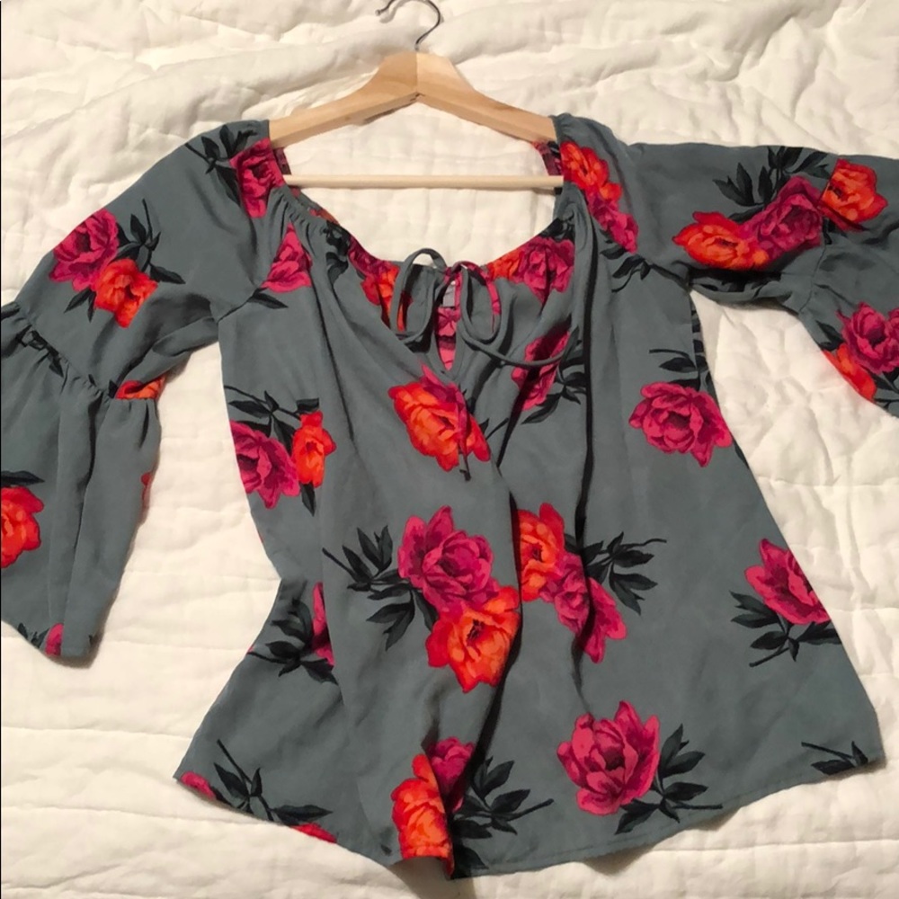 Charlotte Russe floral shirt